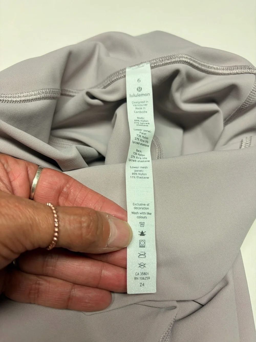 Lululemon wunder under high rise crop leggings